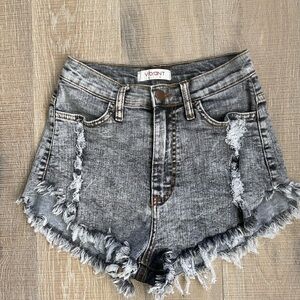 Vibrant MIU Vintage High Waisted Jean Shorts